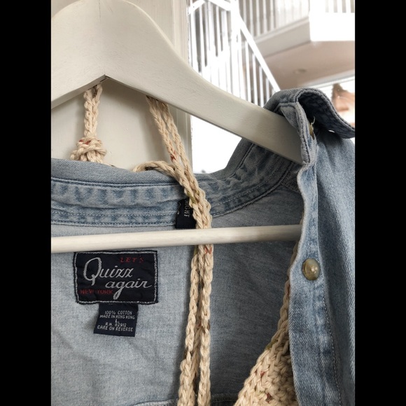 Vintage Cat Denim Cardigan Flannel - Picture 3 of 4